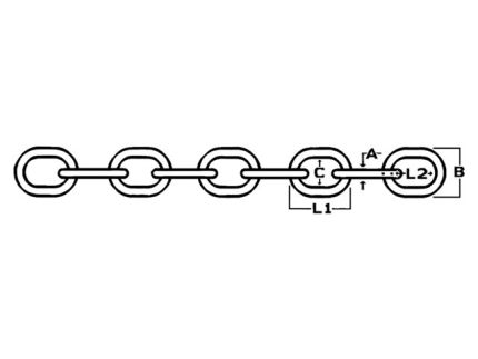 Talamex Anchor Galvanized Chain Short Link