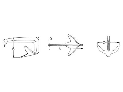 Talamax Galvanized M-Anchor