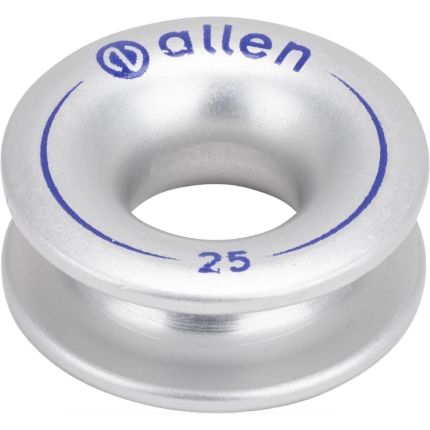 Allen Aluminium Thimble 25mm Diameter 10mm Wide-Silver