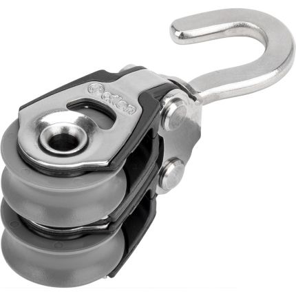 Allen 20mm Plain Bearing Double Block With Swivel Hook