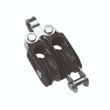 Barton Size 0 Double Block Fixed Eye & Becket 20mm