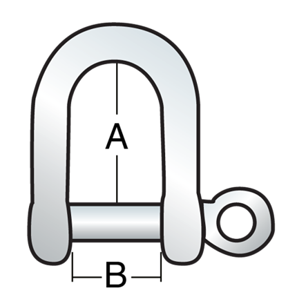 Harken 5mm Stamped Shackle