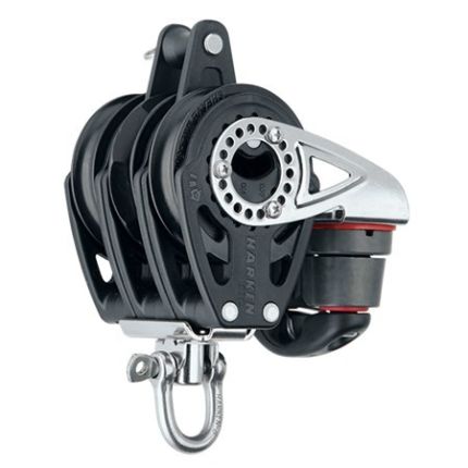 Harken 57mm Triple Ratchet Block - Swivel, Becket, Cam Cleat