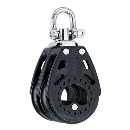 Harken 75 mm Double Block Swivel Becket