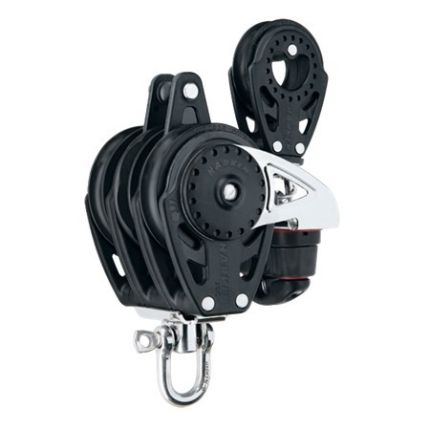 Harken 75 mm Triple Ratchmatic Block Swivel Becket Cam Cleat 57 mm Block