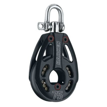 Harken 75 mm Aluminium Low-Load Block Swivel