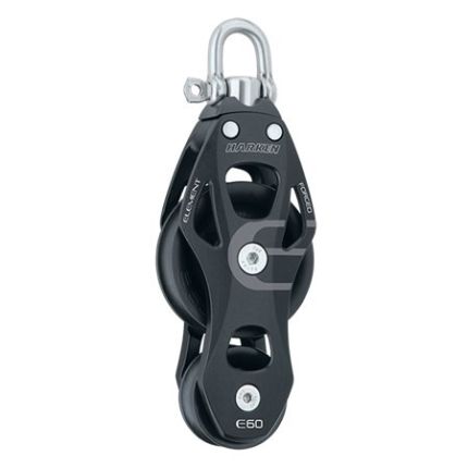 Harken 60 mm Aluminium Element Fiddle Block Swivel
