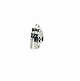 Seasure 25mm Triple Plain Bearing Block with V Jammer and Swivel