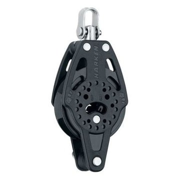 Harken 57mm Single Carbo Ratchet Block with Switchable Ratchet, Swivel and Becket
