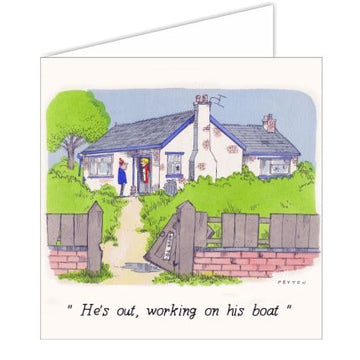 Peyton He's Out..Greetings Card