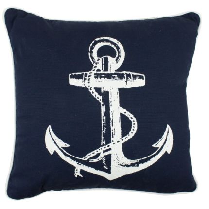 Nauticalia Anchor Cushion Navy 40x40 cm