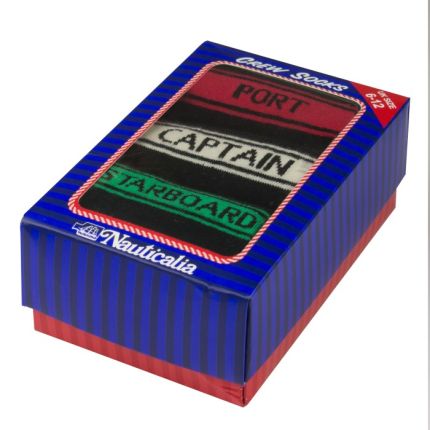 "Captain" Crew Socks in Gift Box - 3 pack
