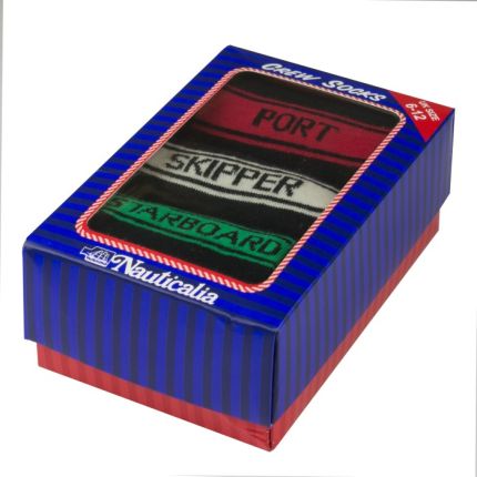 "Skipper" Crew Socks Gift Box - 3 Pack