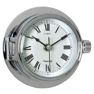 Nauticalia Riviera Chrome Clock