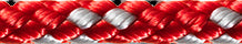 Robline 8 Plaited Dinghy - Red And Silver