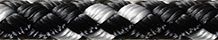 Robline 8 Plaited Dinghy - Black And Silver