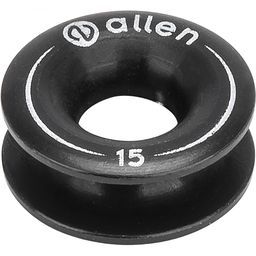 Allen Aluminium Thimble 15mm x 6mm-Black