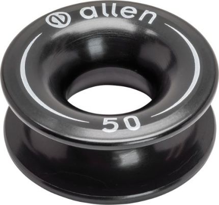 Allen Aluminium Thimble 50mm Diameter 20mm Wide-Black