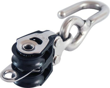 Allen 20mm Double Block with Becket & Hook