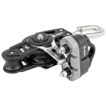 Allen 40mm Single Block With Fiddle, Hook & A..77 Cleat