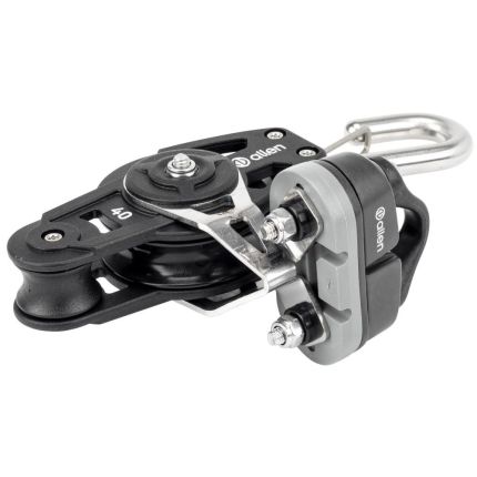 Allen 40mm Single Block With Fiddle, Hook & A..77 Cleat