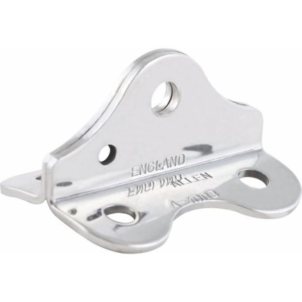 Allen Radiused Stainless Steel Anchor Plate curved to fit on spar