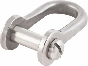 Forged 316 Stainless Steel Shackle – 6mm Slotted Pin