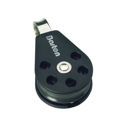 Barton Size 2 Plain Block Single Fixed Eye 35 mm