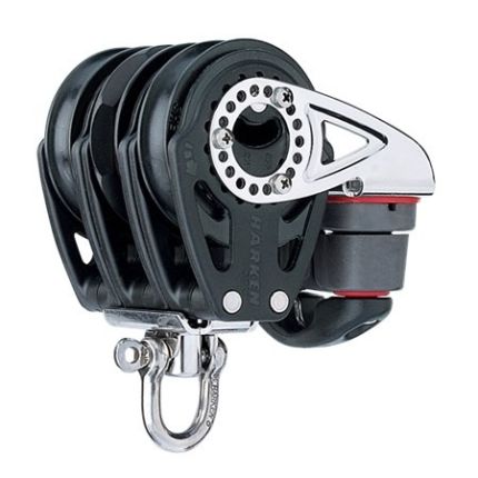 Harken 57mm Triple Ratchet Block - Swivel, Cam Cleat