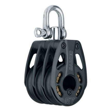 Harken 57 mm Aluminium Triple Block Swivel