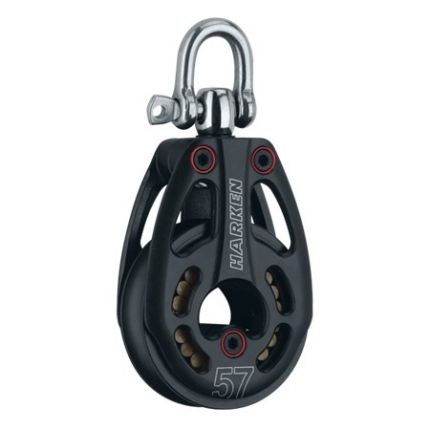 Harken 57 mm Aluminium Low-Load Block Swivel