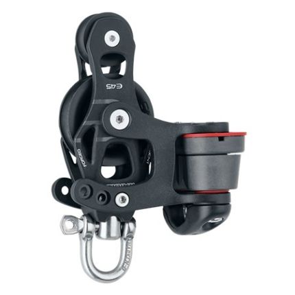 Harken 45 mm Aluminium Element Fiddle Block-Swivel Cam Cleat