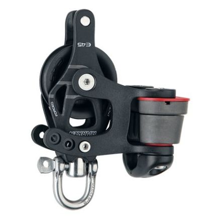 Harken 45 mm Aluminium Element Block-Swivel Becket Cam Cleat