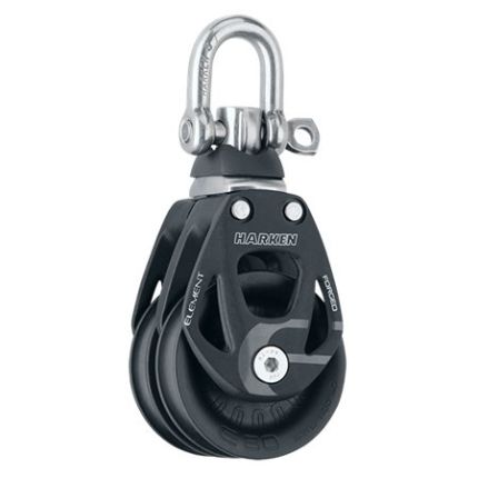 Harken 60 mm Aluminium Element Double Block Swivel