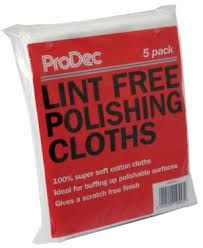 Pro Dec Lint Free Polishing Clothes - 5 Pack