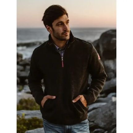 Holebrook Peter 1/4 Zip Windproof Sweater-XXL-Anthracite