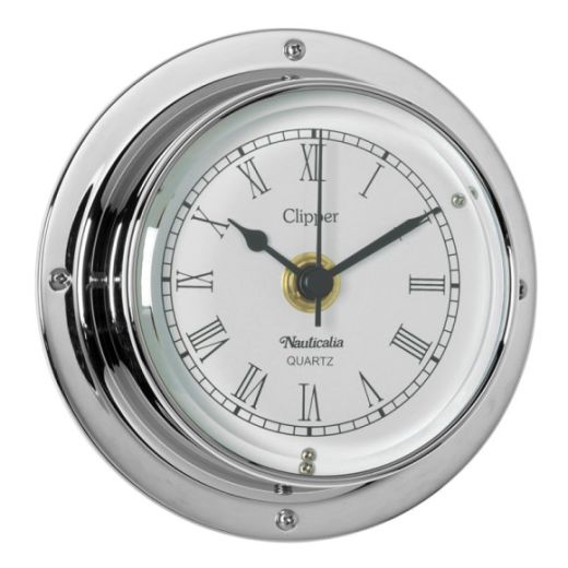 Nauticalia Clipper Clock Chrome