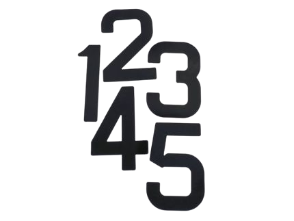 Hartley Boats 12" Sail Numbers in Black