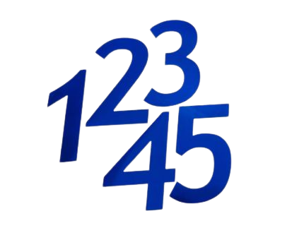 Hartley Boats 12" Sail Numbers in Blue