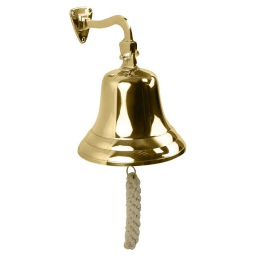Nauticalia Brass Bell & Lanyard Set (6")