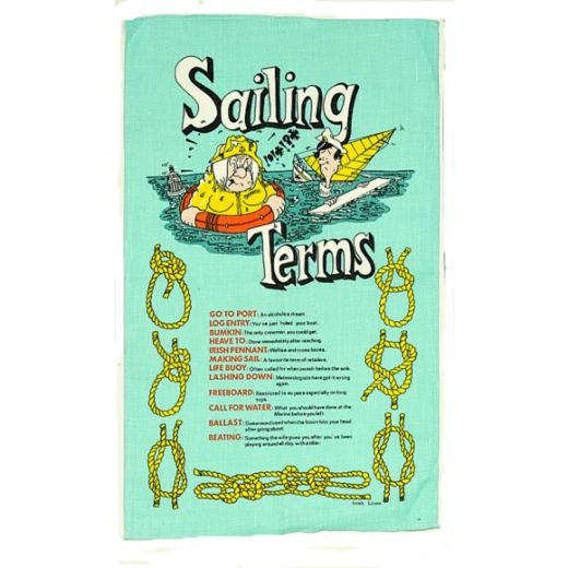 Nauticalia Galley Cloth - Sailing Terms
