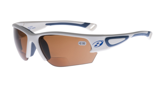 Barz Optic White PC Polarised Bifocal Reader Sunglasses