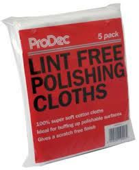 Pro Dec Lint Free Polishing Clothes - 5 Pack 
