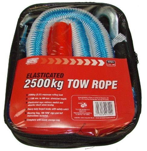 Maypole Elasticated 2500kg Tow Rope