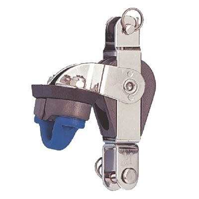 RWO 28mm Single Block with Cam Cleat, Swivel and Becket